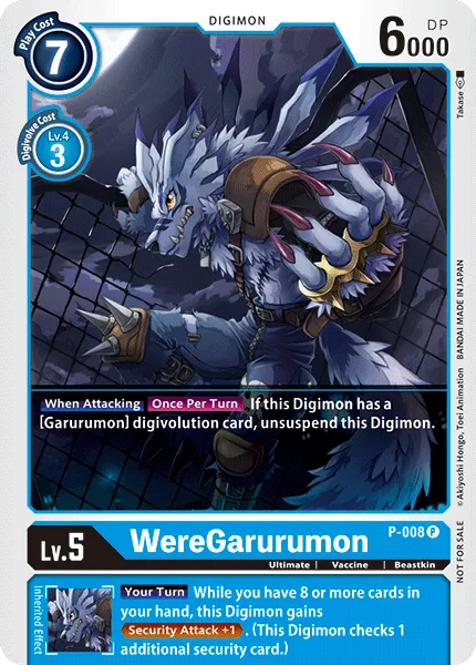 WereGarurumon (P-008) card