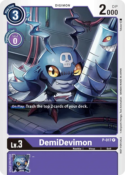 DemiDevimon (P-017) card