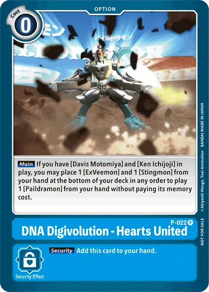 DNA Digivolution - Hearts United (P-022) card