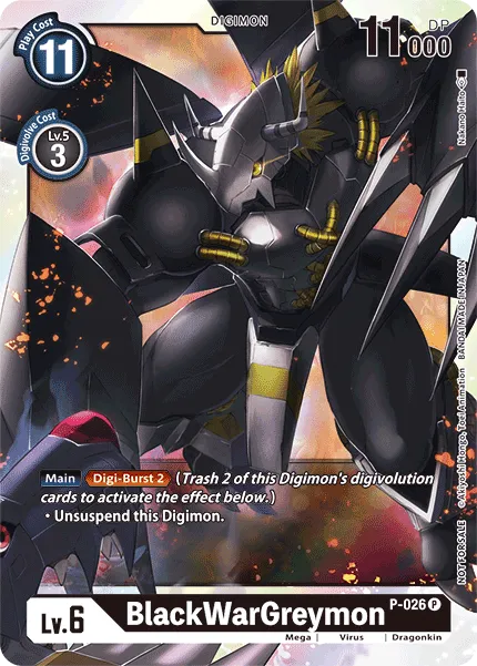 BlackWarGreymon (P-026) card