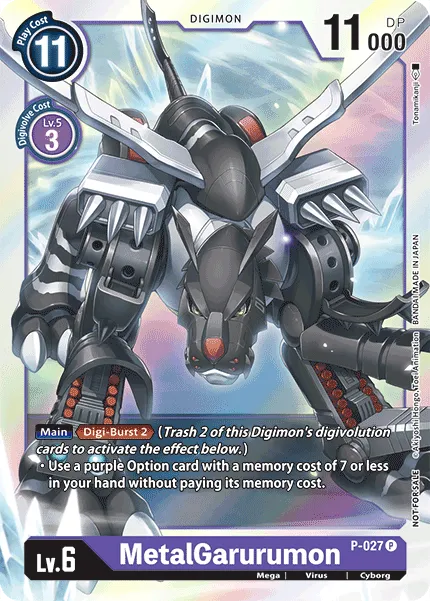 MetalGarurumon (P-027) card