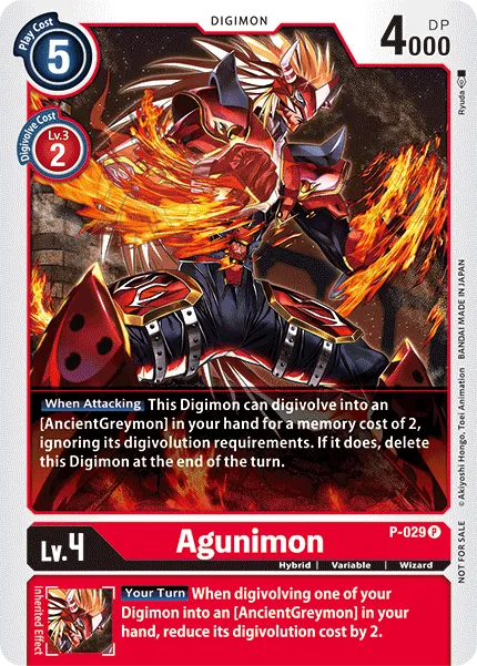 Agunimon (P-029) card