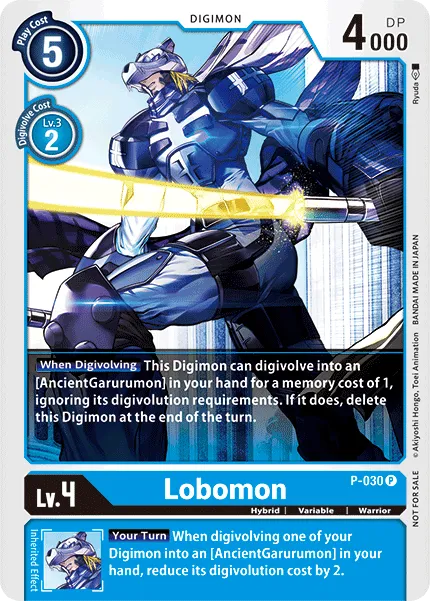 Lobomon (P-030) card