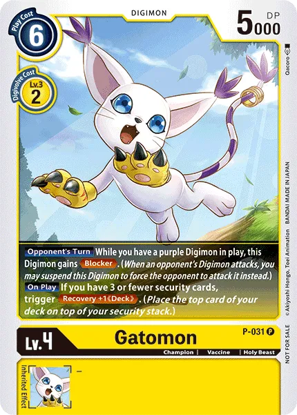 Gatomon (P-031) card
