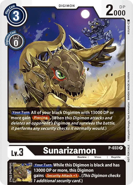 Sunarizamon (P-033) card