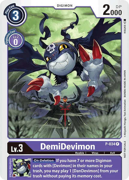 DemiDevimon (P-034) card