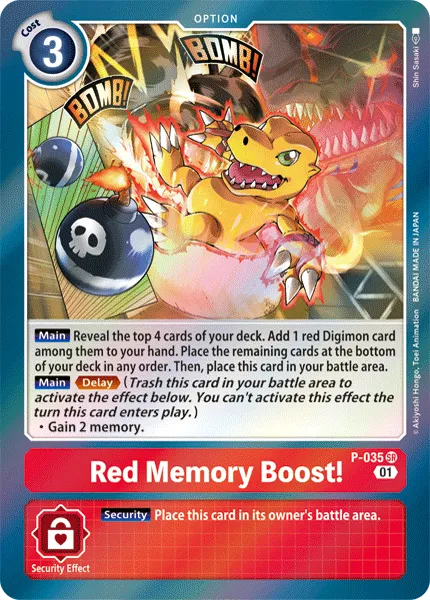 Red Memory Boost! (P-035) card
