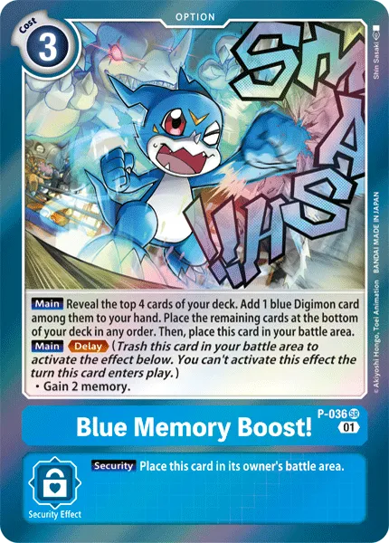 Blue Memory Boost! (P-036) card