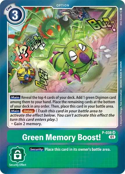 Green Memory Boost! (P-038) card