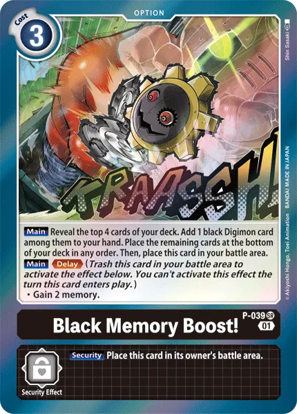 Black Memory Boost! (P-039) card