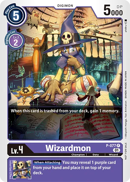 Wizardmon (P-077) card