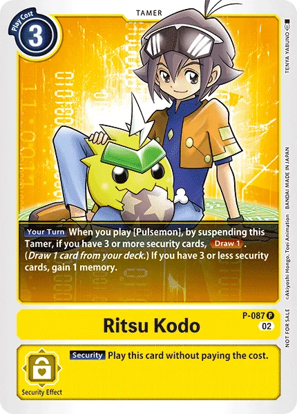 Ritsu Kodo (P-087) card