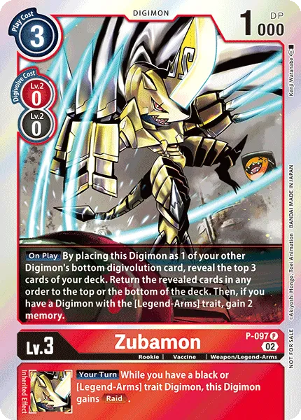 Zubamon (P-097) card