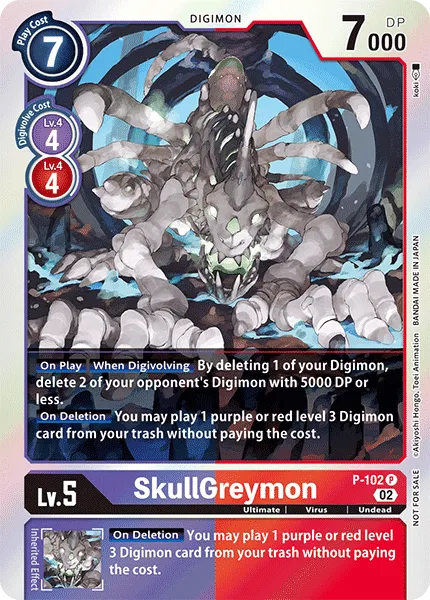 SkullGreymon (P-102) card