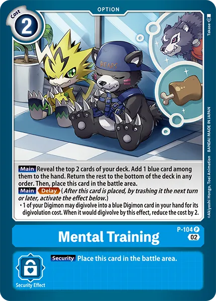 Mental Training (P-104) card