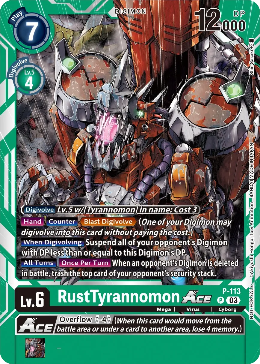 RustTyrannomon (P-113) card