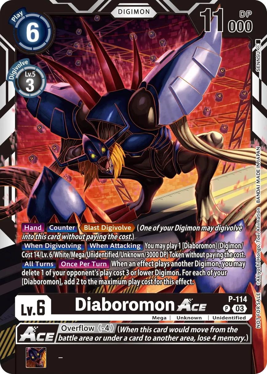 Diaboromon (P-114) card