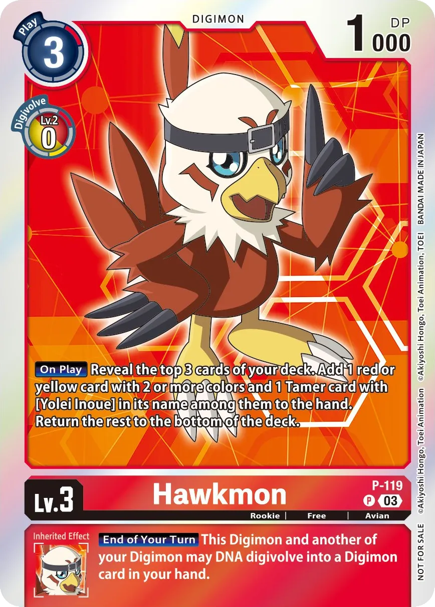 Hawkmon (P-119) card
