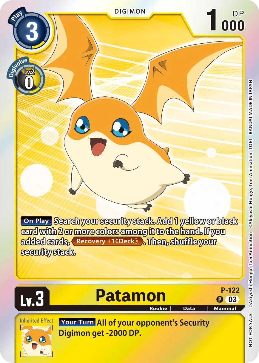 Patamon (P-122) card