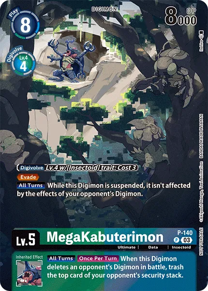 MegaKabuterimon (P-140) card