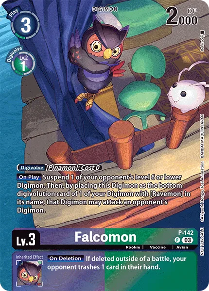 Falcomon (P-142) card