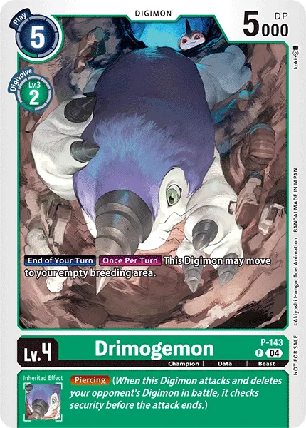 Drimogemon (P-143) card