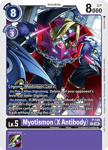 Myotismon (X Antibody) (P-145) card