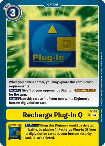 Recharge Plug-In Q (P-146) card