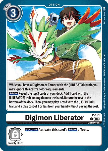 Digimon Liberator (P-151) card