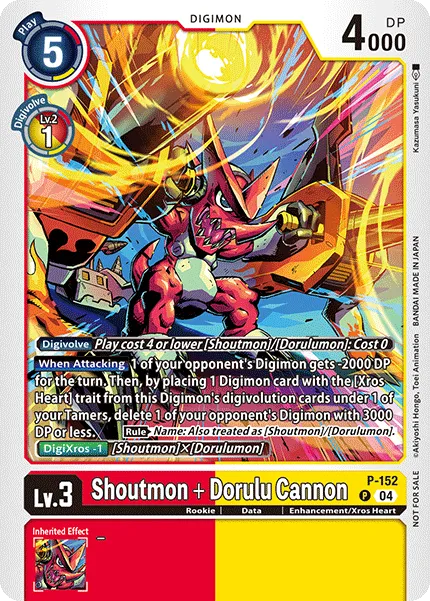 Shoutmon + Dorulu Cannon (P-152) card