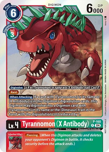 Tyrannomon (X Antibody) (P-160) card