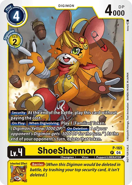 ShoeShoemon (P-165) card