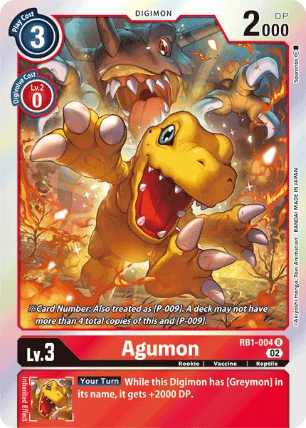 Agumon (RB1-004) card