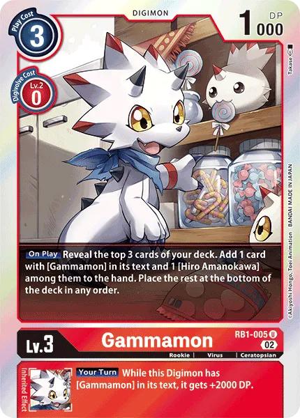 Gammamon (RB1-005) card