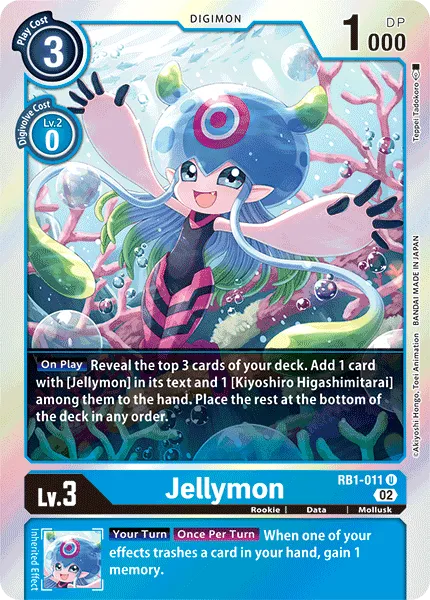 Jellymon (RB1-011) card