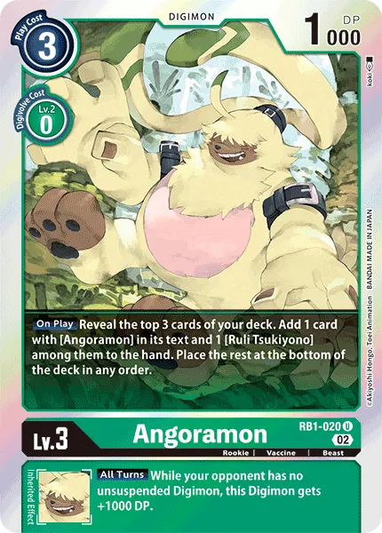 Angoramon (RB1-020) card