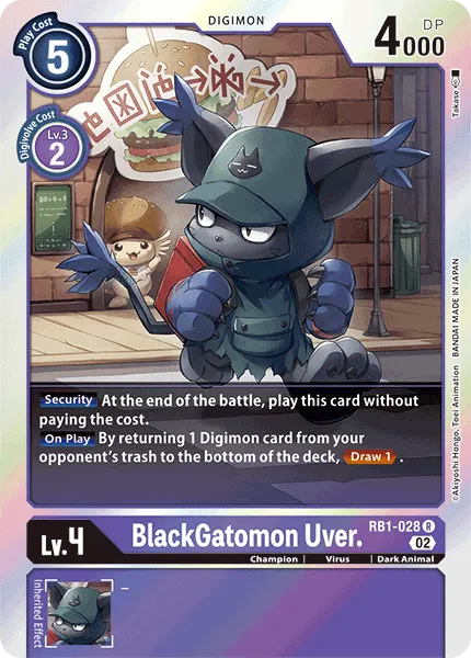 BlackGatomon Uver. (RB1-028) card