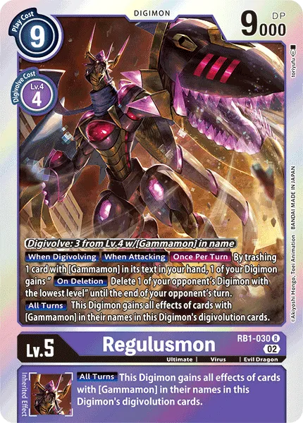 Regulusmon (RB1-030) card