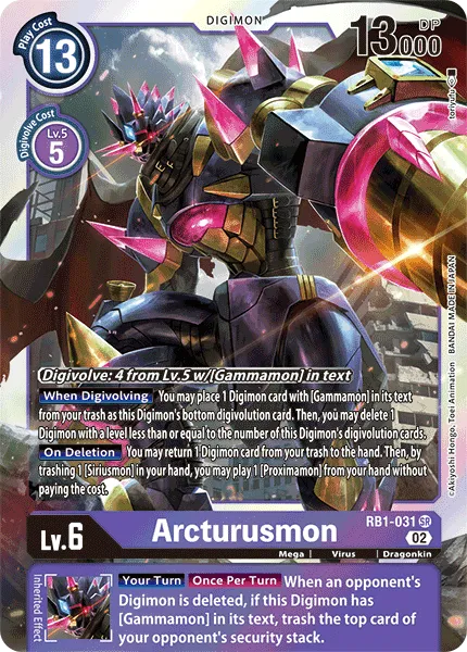 Arcturusmon (RB1-031) card