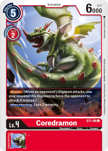 Coredramon (ST1-06) card