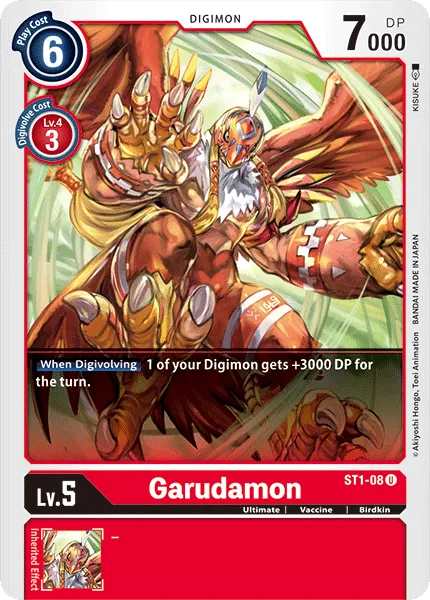 Garudamon (ST1-08) card