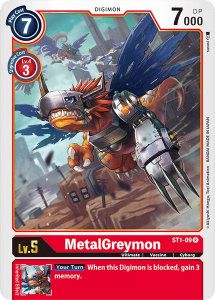 MetalGreymon (ST1-09) card
