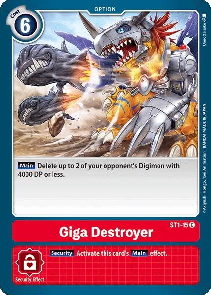 Giga Destroyer (ST1-15) card