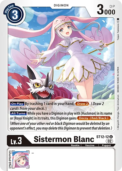 Sistermon Blanc (ST12-12) card