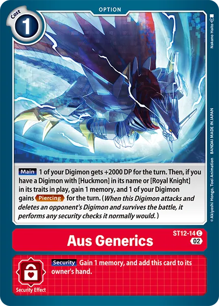 Aus Generics (ST12-14) card