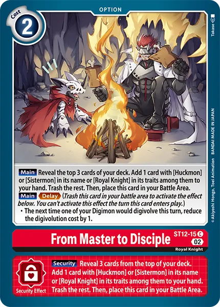 From Master to Disciple (ST12-15) card