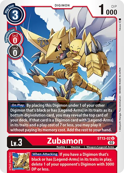 Zubamon (ST13-02) card