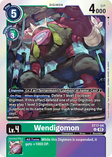 Wendigomon (ST17-04) card