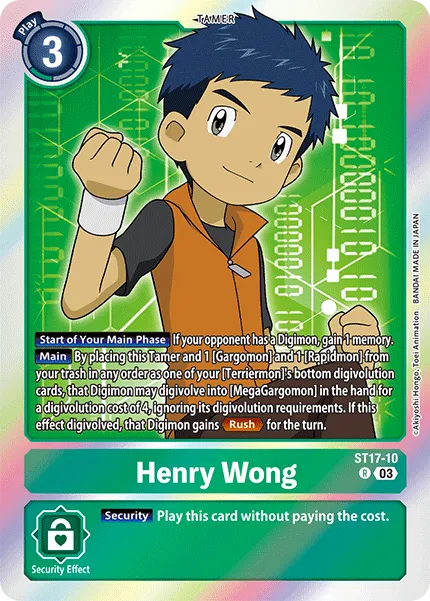 Henry Wong (ST17-10) card