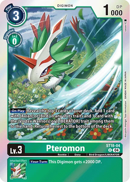 Pteromon (ST18-04) card